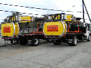 Rent Water Filled Barriers Barricades Houston Truck Mounted Attenuator Rental TMA Truck rental