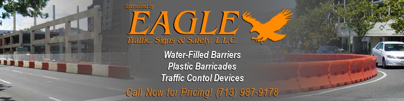 Water-Filled Barriers Houston - Plastic Safety Barricades Houston - Temporary Barriers - Water-filled Walls Houston - Water-filled Barricades Houston